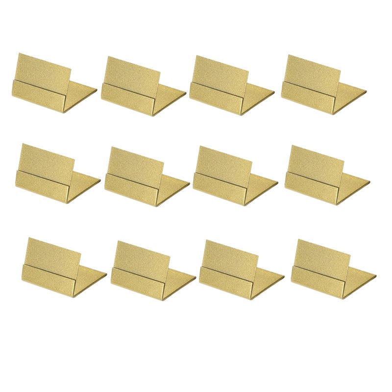 Table Number Gold - Goldene Tischkartenhalter für Hochzeiten, 12er-Pack, Metallständer