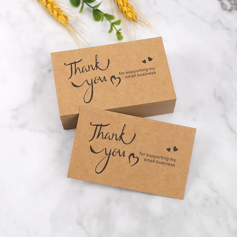50 Stück Dankeskarten aus Kraf – Wedding Decor Supply Store Bewertung und Preis