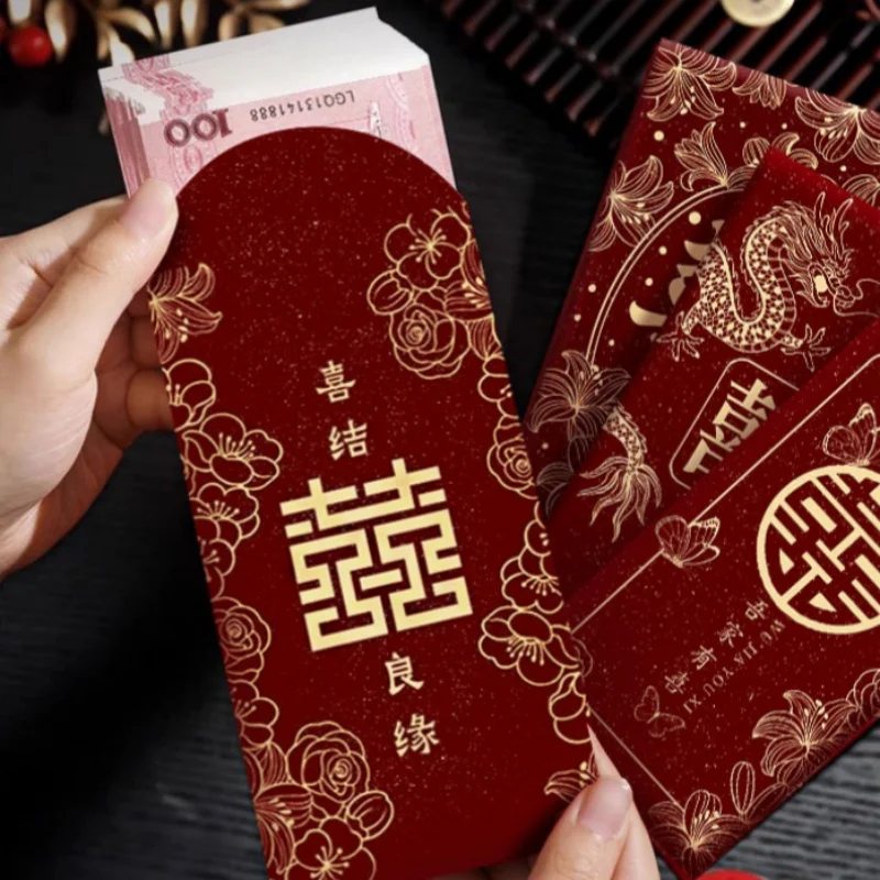 6 Stück neue rote „Xizi“-Umsch – Wedding Envelopes Bewertung und Preis