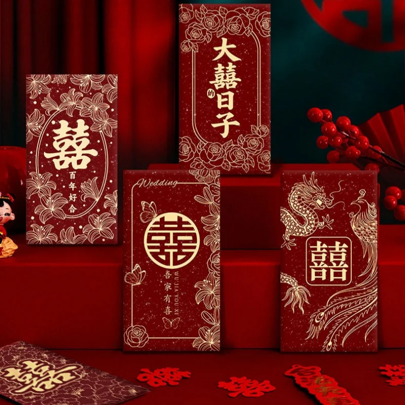 6 Stück neue rote „Xizi“-Umsch – Wedding Envelopes Bewertung und Preis